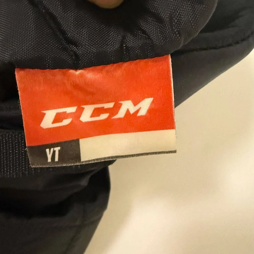 CCM LTP Youth Large Ice Hockey Pants Black Padded Shorts YT-L Protective Gear